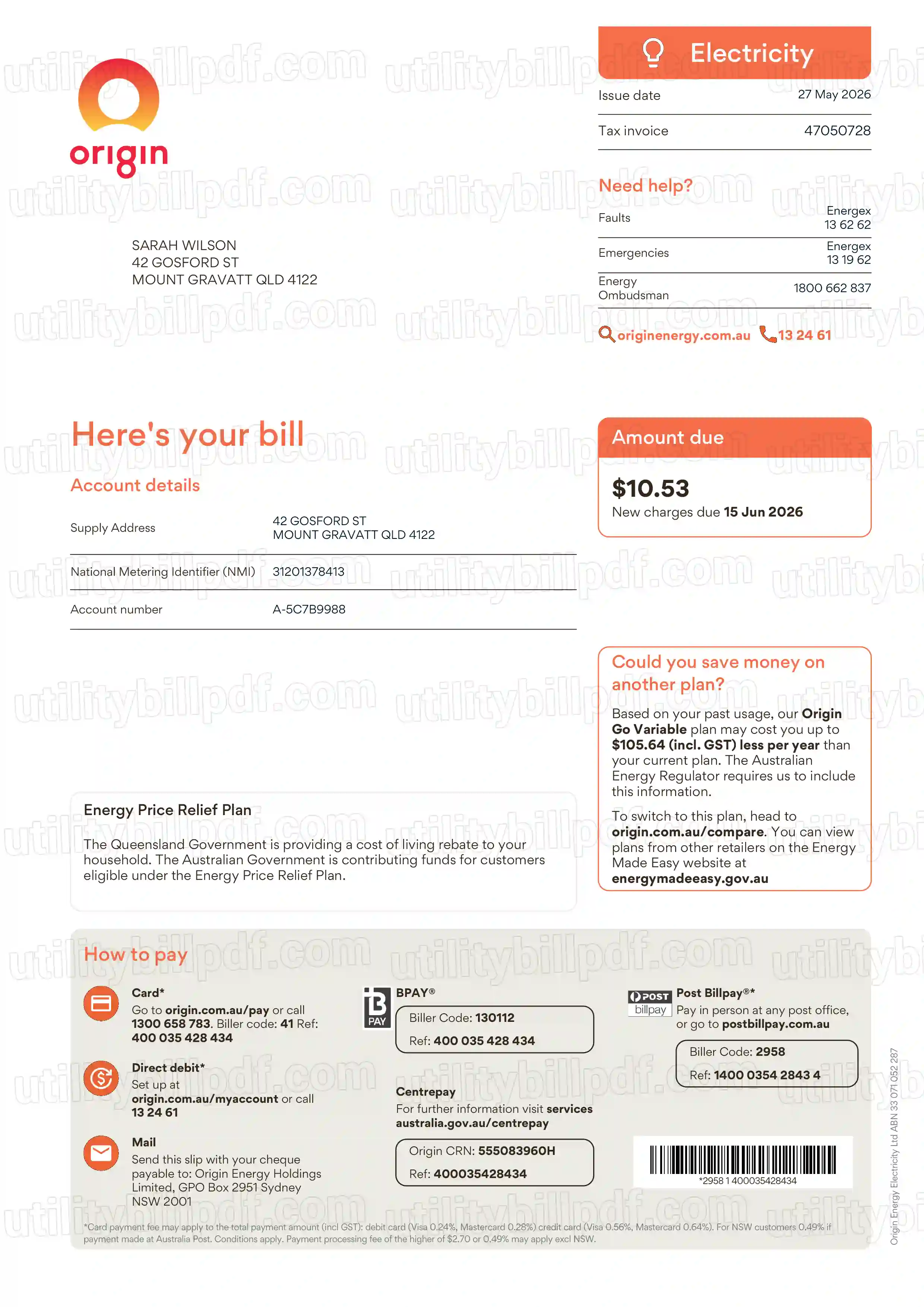 Origin QLD